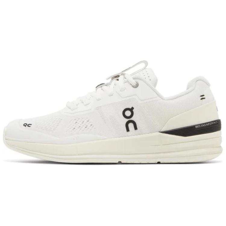 On Slip Resistant Abrasion Resistant Low top Tennis Shoes Men's White Black