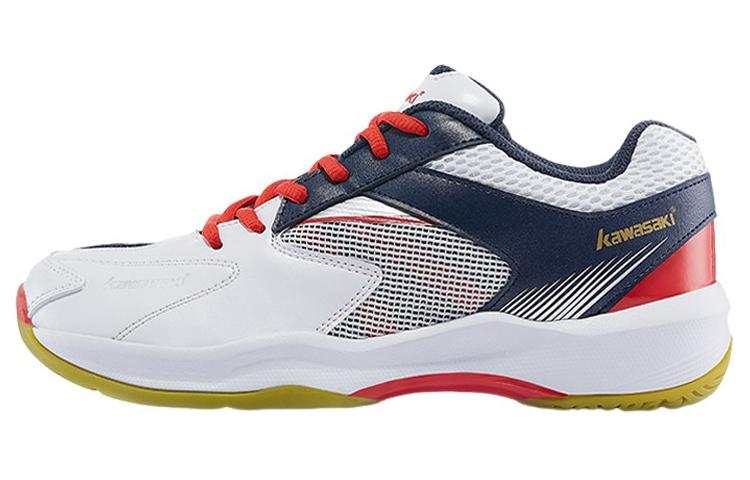 Kawasaki Comfortable Slip Resistant Abrasion Resistant Low top Badminton Shoes Unisex Red White