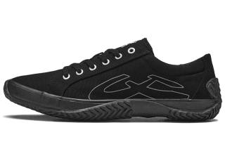 URBANHOOD Slip Resistant Abrasion Resistant Low top Canvas Shoes Unisex Black
