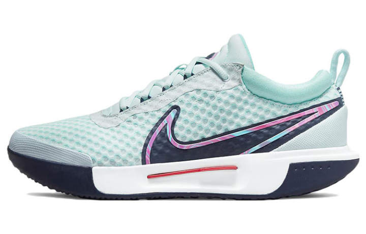 Nike Nike Court Zoom Pro Tennis Shoes Men's Low Top Blue/Pink