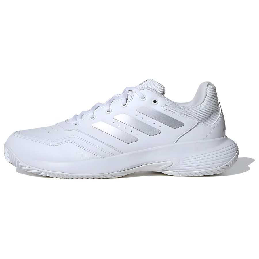 Adidas Adidas GameCourt Slip Resistant Abrasion Resistant Low top Tennis Shoes Unisex White