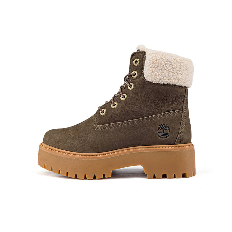 Timberland Height Increasing 5cm High Top Fleece Lined Thermal Waterproof Snow Boots Women's