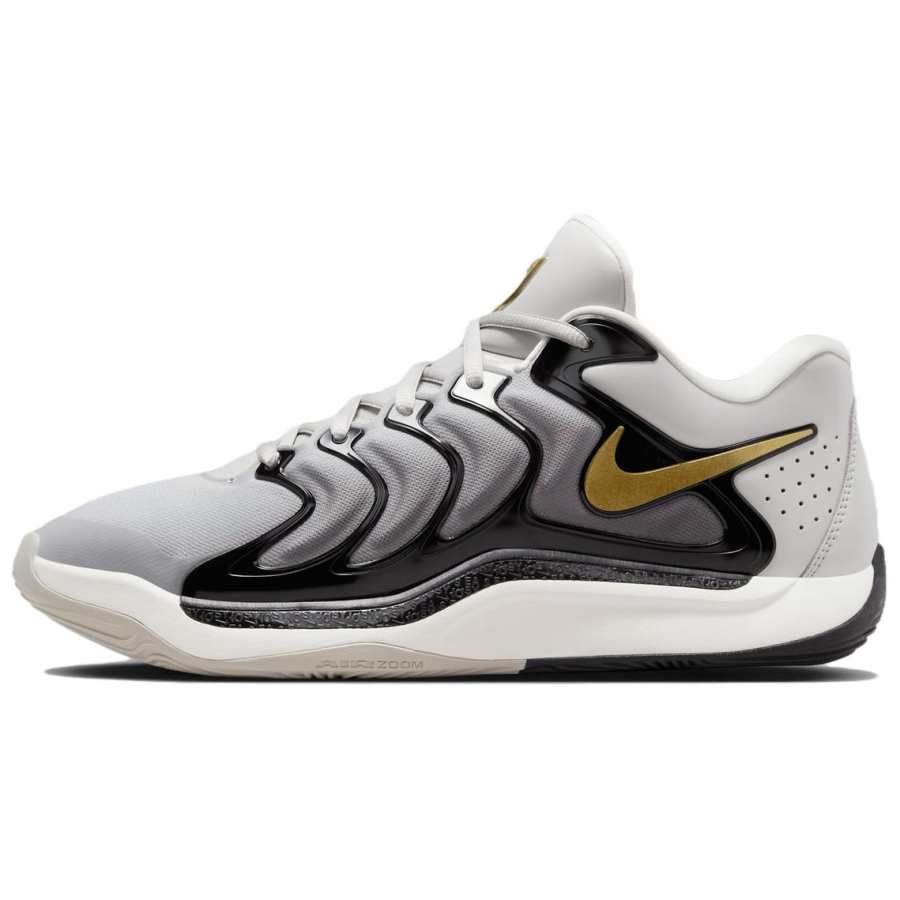 Nike Nike KD 17 Slip Resistant Abrasion Resistant Low top Basketball Shoes Unisex Gray Black