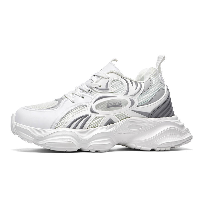 BAOZAOGONGYANG Breathable Height Increasing Abrasion Resistant Low top Chunky Sneakers Unisex