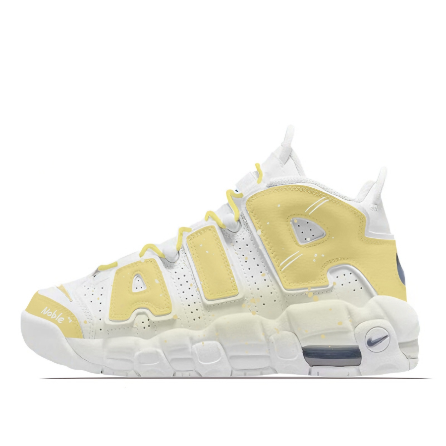 Nike Nike Air More Uptempo Cheese Star Candies Mid top Vintage Basketball Shoes Women's Yellow