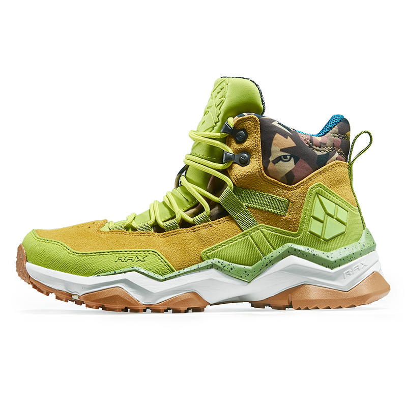 RAX Non Slip And Waterproof High top Outdoor Shoes Women's Green