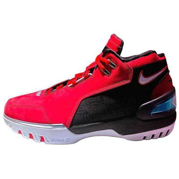 Nike Nike Air Zoom Generation Cushioning Slip Resistant Abrasion Resistant Mid top Basketball Shoes Men's Red Black