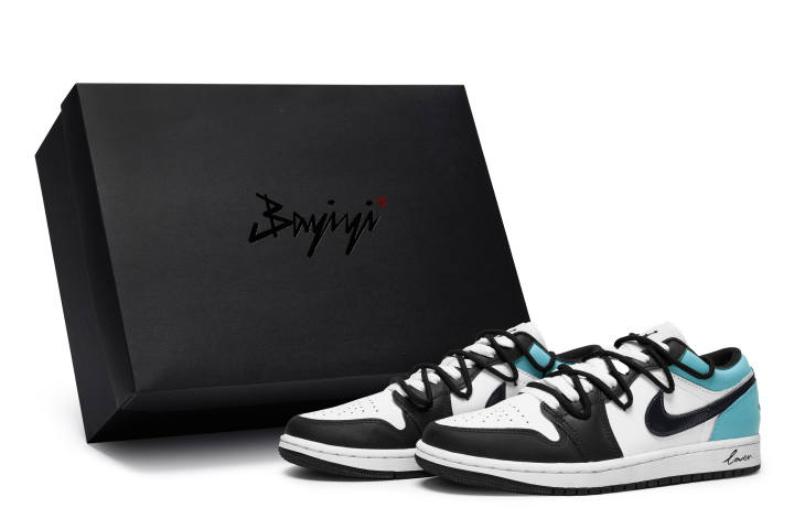 Jordan Jordan Air Jordan 1 811 Manufacturing, Youthful Elegance Blue, Special Shoe Box Leather Abrasion Resistant