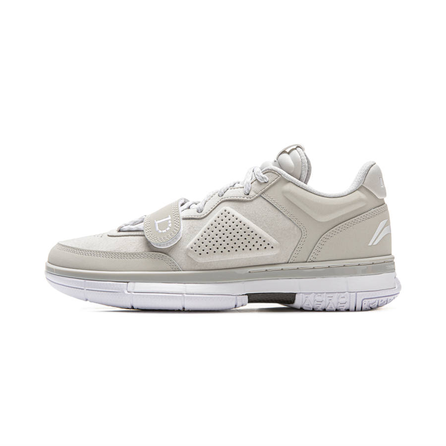 Li-Ning Li Ning Wow1 Low Basketball Shoes Men's Low Top Gray White
