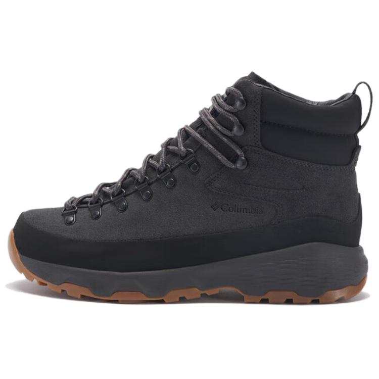 Columbia Slip Resistant Waterproof Grip Mid top Hiking Shoes Men's Black
