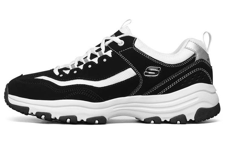 Skechers I Conik Panda Shoe Oreo Cushioning Abrasion Resistant Breathable Low top Chunky Sneakers Men's Black White
