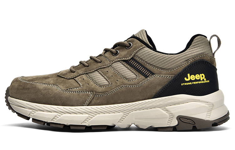 Jeep Low top Outdoor Shoes Men's Brown Green