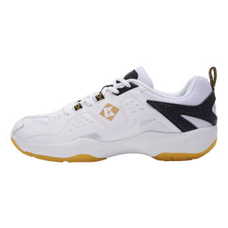 KUMPOO Abrasion Resistant Low top Badminton Shoes Unisex White