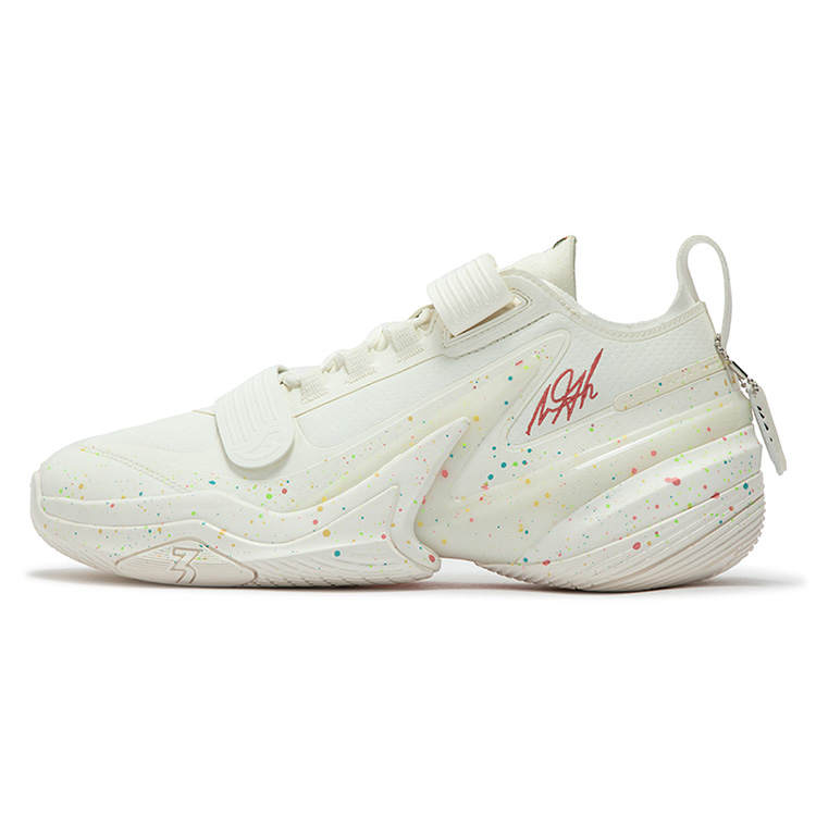 361° AG 5 PRM Cushioning Slip Resistant Abrasion Resistant Low top Basketball Shoes Unisex White