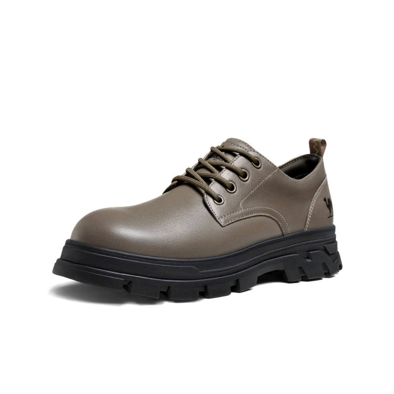 CAMEL CAMEL Work Boots Men's Low Top Black/Khaki