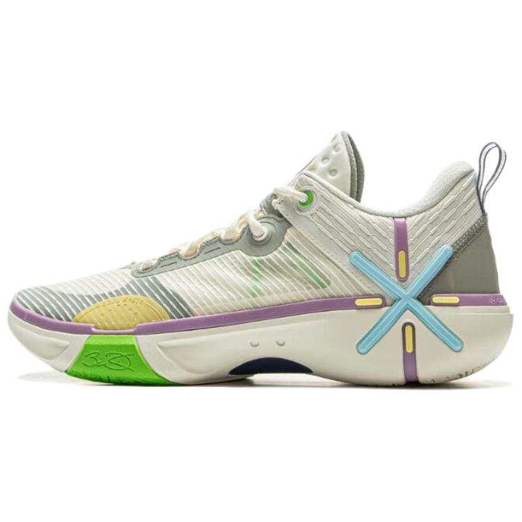 Li-Ning Li Ning Wade Shadow 6 V2 Slip Resistant Abrasion Resistant Low top Basketball Shoes Men's Beige