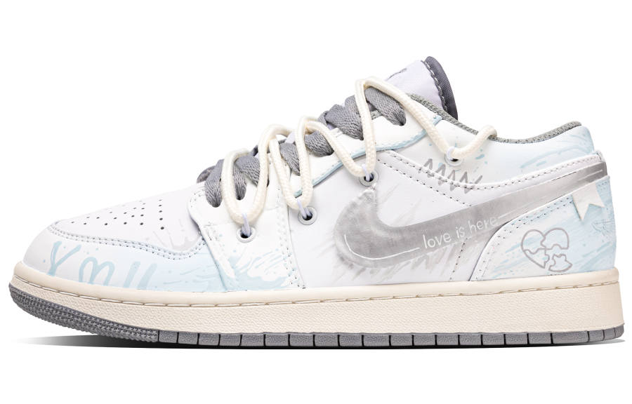 Jordan Jordan Air Jordan 1 Maris Sal Love Day Slip Resistant Abrasion Resistant Slip Resistant Abrasion Resistant Low top