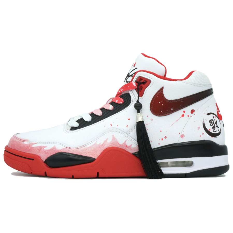 Nike Nike Flight Legacy Wave Blossom Abundance Slip Resistant Abrasion Resistant Mid top Vintage Basketball Shoes Unisex