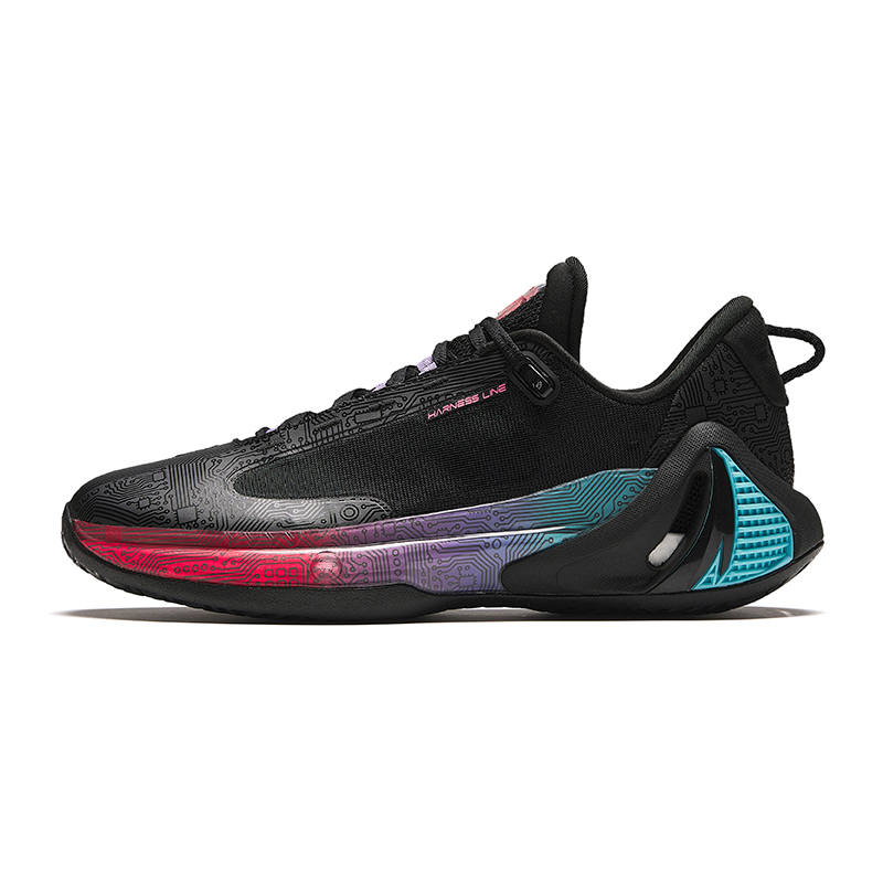 Anta GH4 Esports Nitrogen Technology Cushioning, Wear Resistant Low top Basketball Shoes Men's Purple Light