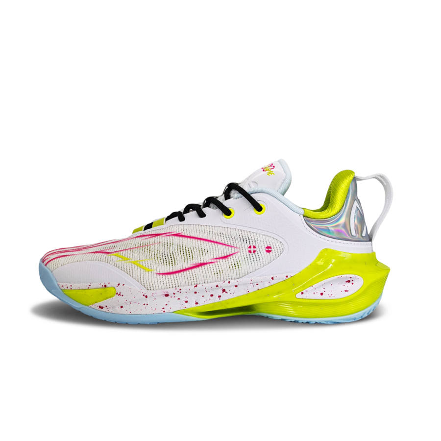 Li-Ning Li Ning Speed 11 Abrasion Resistant Anti Twist Grip Low top Basketball Shoes Men's White Green