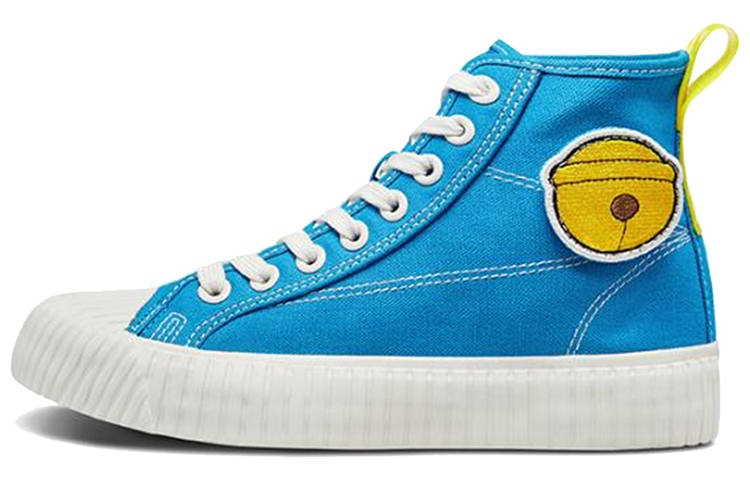 Kappa Doraemon x Kappa Slip Resistant High top Canvas Shoes Unisex Blue