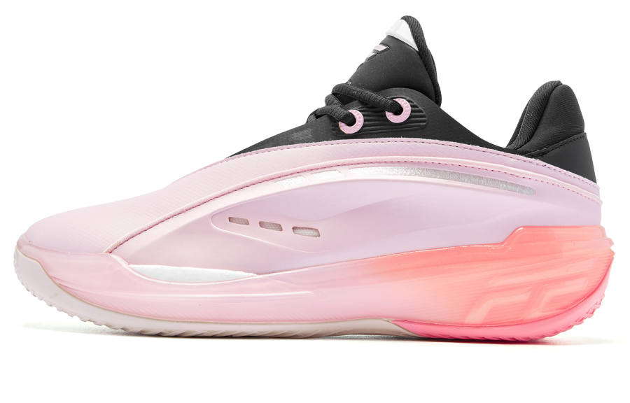 QIAODAN FE2.5 Salmon Low top Vintage Basketball Shoes Men's Pink Black