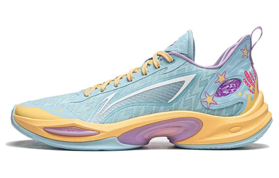 Li-Ning Li Ning Super Light 2024 Basketball Shoes Men's Low Top Ice Refreshing Blue