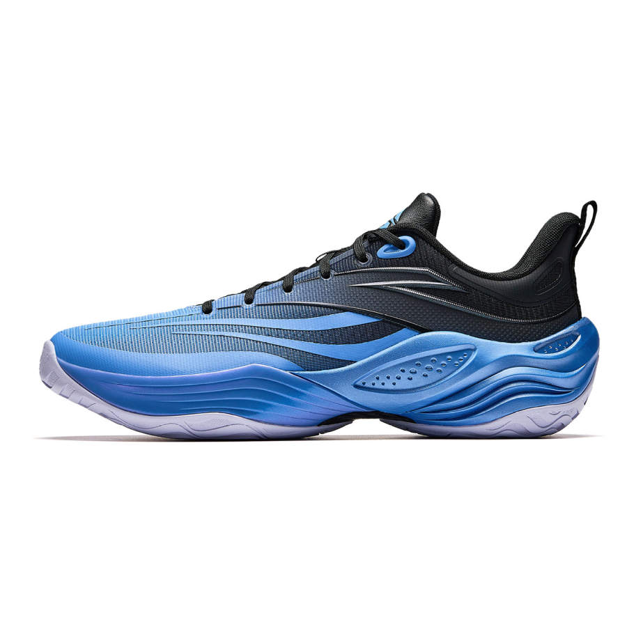 Anta Skyline 3 Phantom Cushioning Slip Resistant Abrasion Resistant Rebound Low top Basketball Shoes Men's Black Blue