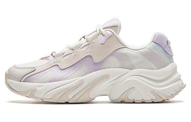 Anta Rabbit Shoes Slip Resistant Abrasion Resistant Low top Chunky Sneakers Women's White