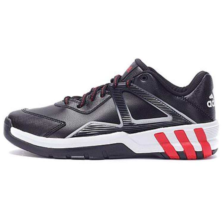 Adidas Adidas Cushioning Slip Resistant Abrasion Resistant Low top Basketball Shoes Men's Black