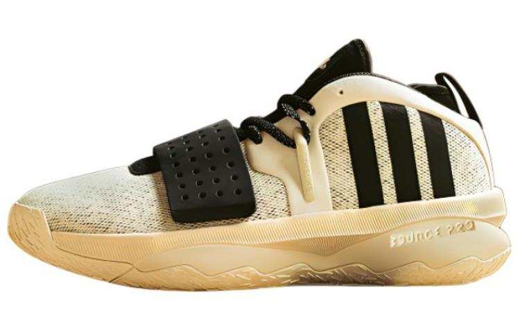 Adidas Adidas Dame 8 Extply Slip Resistant Abrasion Resistant Low top Basketball Shoes Men's White Black