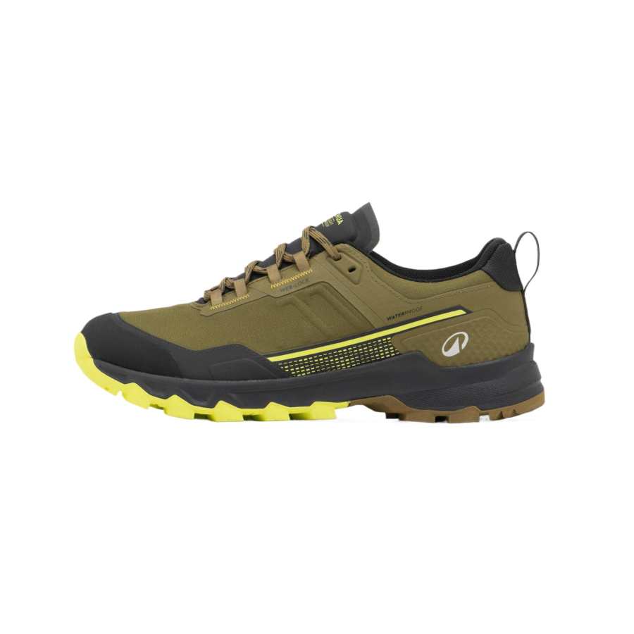 DECATHLON MH500 Cushioning, Non Slip, And Waterproof, Breathable Low top Hiking Shoes Men's Golden Green Lemon