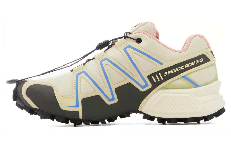 SALOMON CROSS Mindful 2 Moth Vanilla Fashion Cushioning Slip Resistant Low top Hiking Shoes Unisex Yellow Black