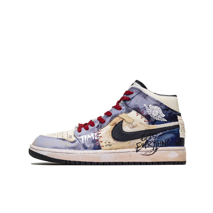 Jordan Jordan Air Jordan 1 ADCDAVINCI Custom, Los Angeles Abrasion Resistant Breathable Abrasion Resistant Breathable Mid top