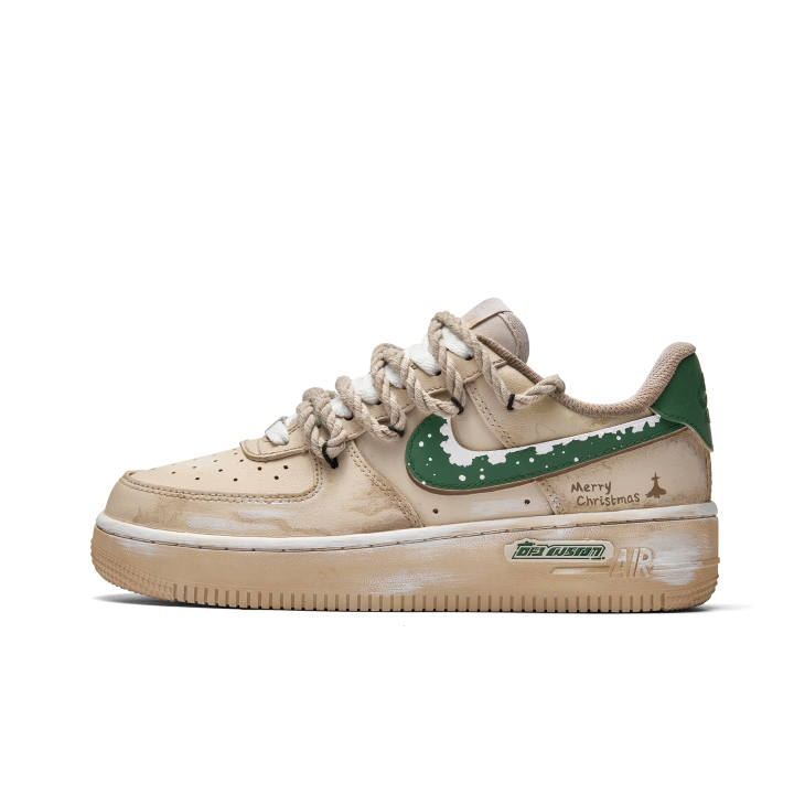 Nike Nike Air Force 1 Winter Tree In The Snow Abrasion Resistant Lightweight Wear resistant And Lightweight Low top