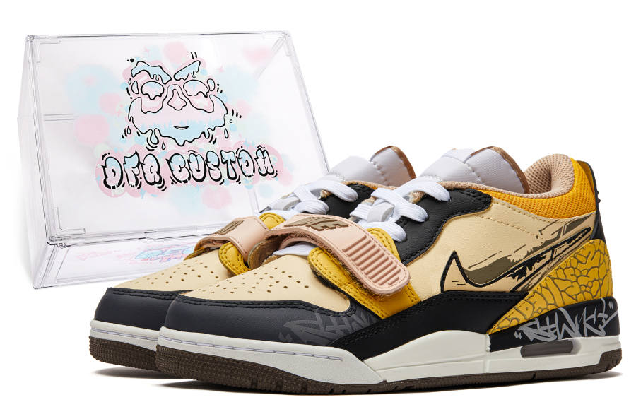 Jordan Jordan Legacy 312 Cushioning Slip Resistant Cushioning Slip Resistant Low top Basketball Shoes Unisex Yellow Black