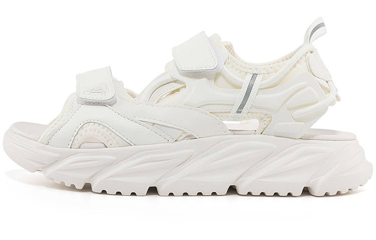 Kappa Textile, Synthetic Leather Breathable Lightweight Rebound Sports Sandals Women's Korean White