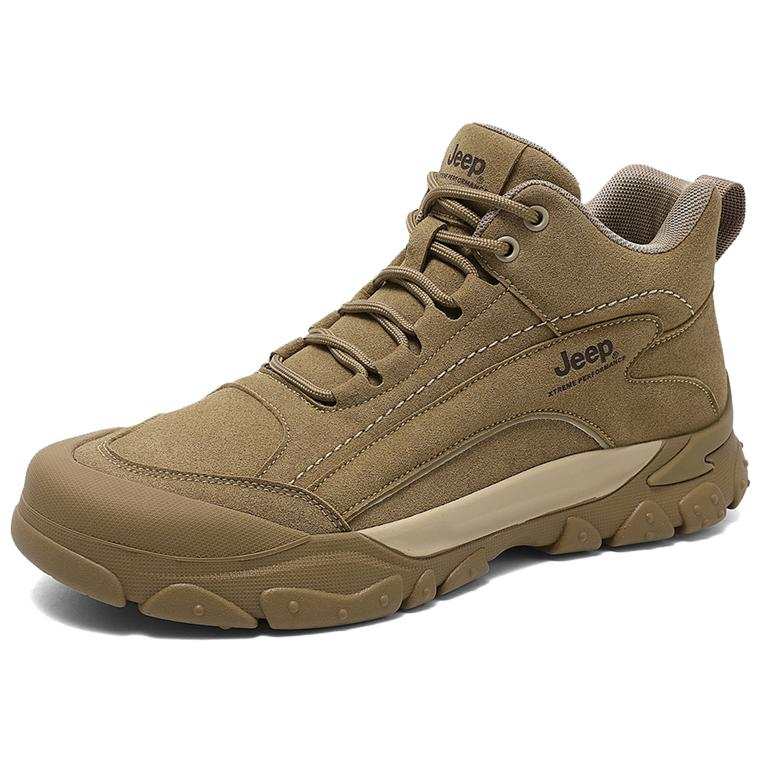 Jeep High top Hiking Shoes Men's Khaki