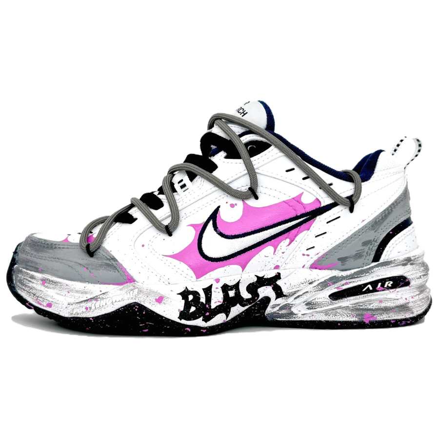 Nike Nike Air Monarch 4 Chunky Sneakers Unisex Low Top White/Gray/Pink/Black/Blue