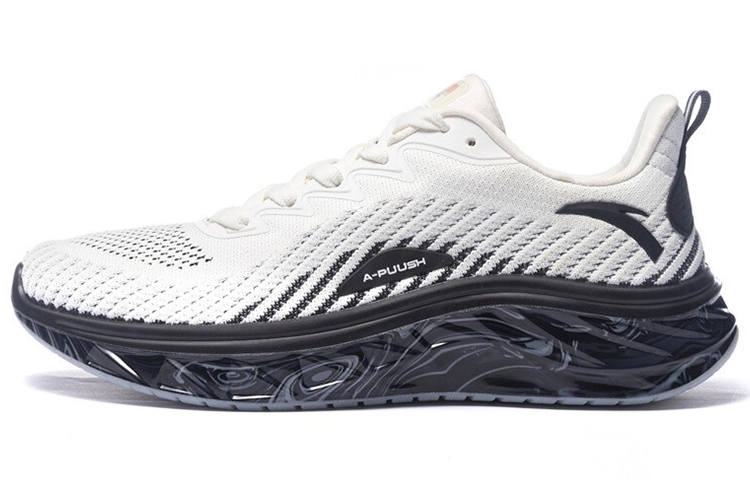 ANTA Training Shoes Men's Low Top Ivory White/Black