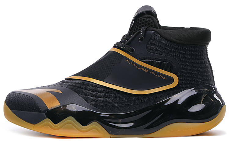 Anta KT6 Thompson Cushioning Anti-Slip And Wear-Resistant High-Top Basketball Shoes Black Gold