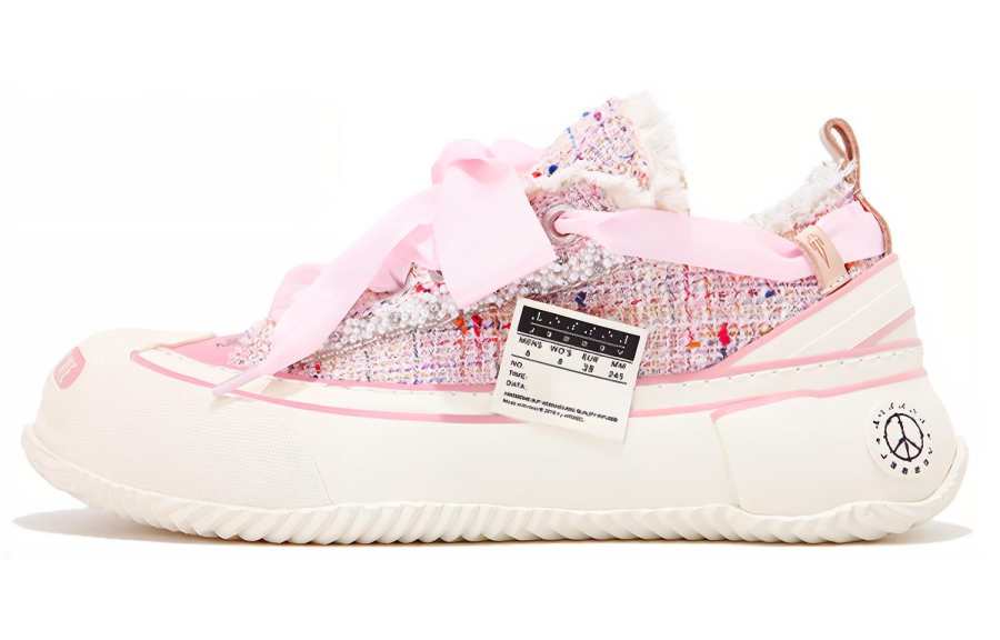 XVESSEL VESSEL Low top Canvas Shoes Unisex Pink