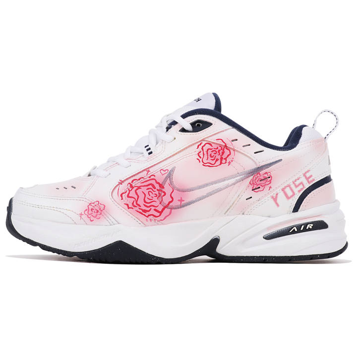 Nike Nike Air Monarch 4 Slip Resistant Abrasion Resistant Low top Chunky Sneakers Unisex Pink White