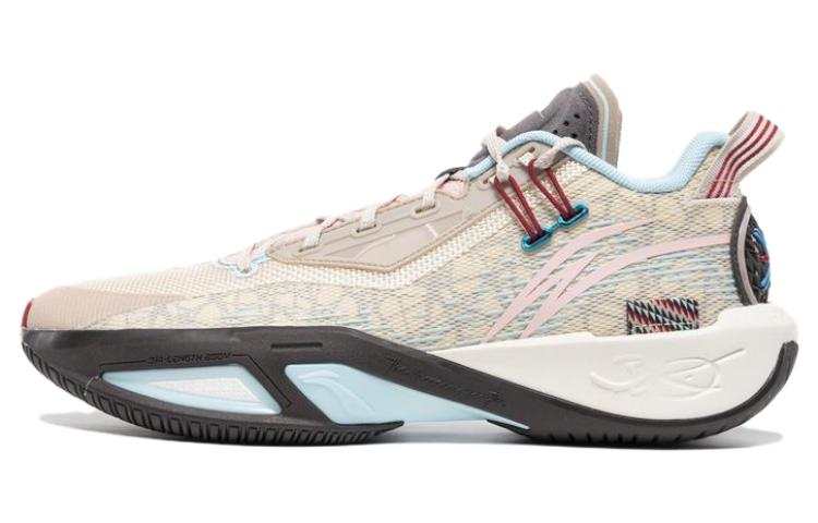 Li-Ning Li Ning Fission 9 Comfortable Textile, TPU Cushioning, Wear Resistant Low top Basketball Shoes Men's Beige