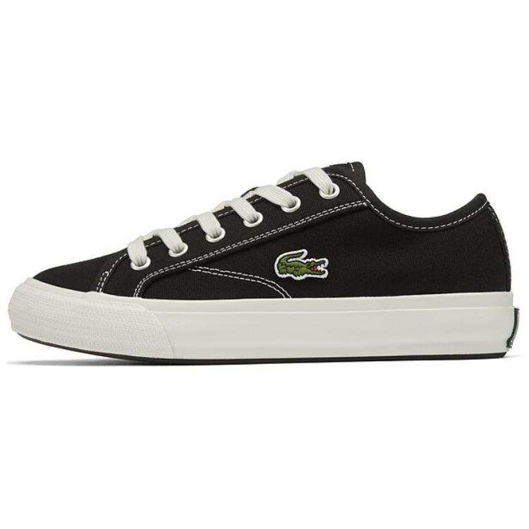 LACOSTE Canvas Shoes Women's Black White