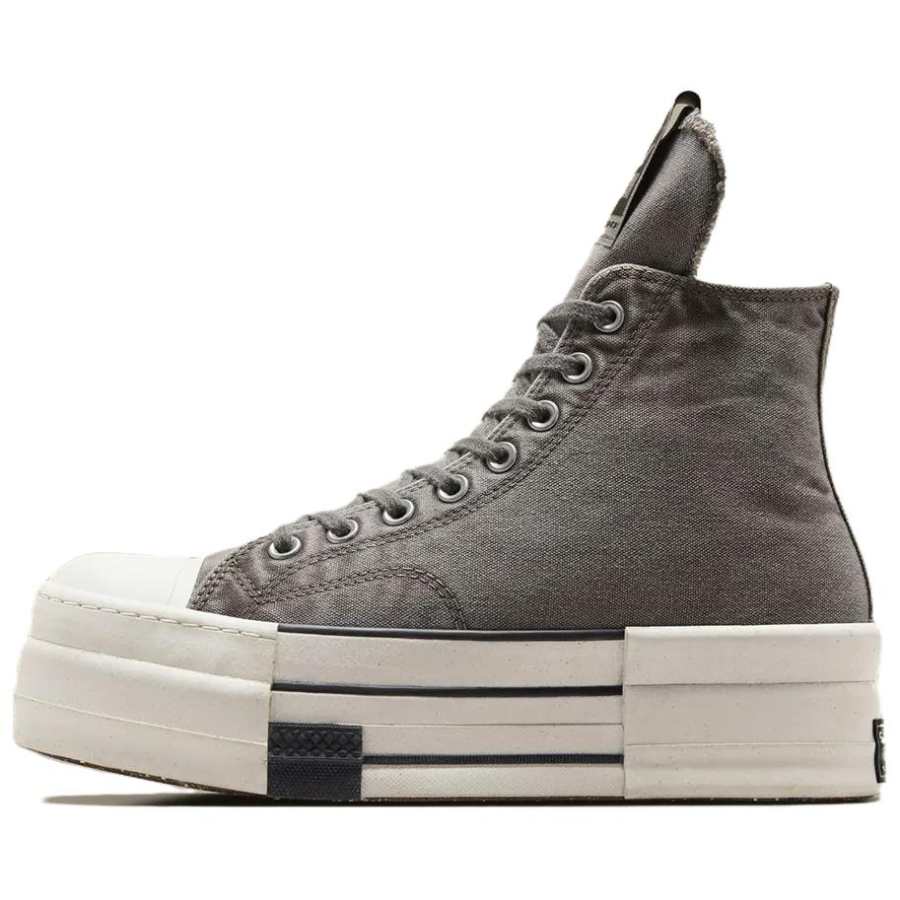 Converse Chuck 70 Rick Owens x Chuck 70 Drkshdw Dbl Drkstar Converse High 'Washed Canvas Pack - Concrete'
