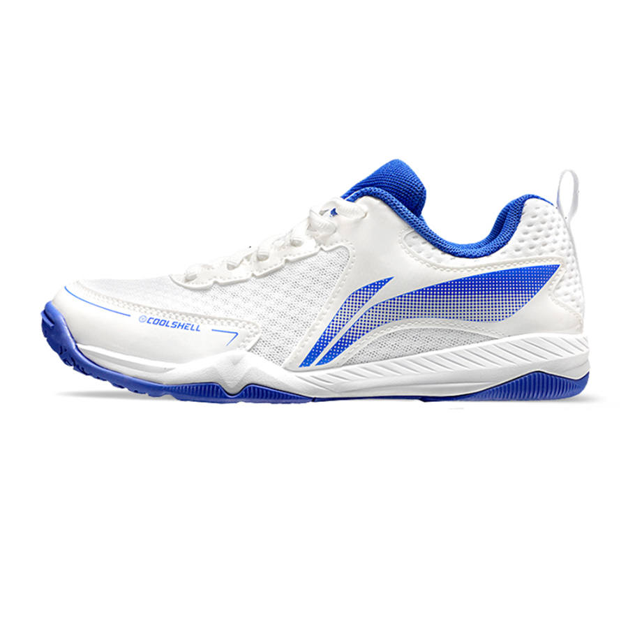 Li-Ning Li Ning Cushioning Support Breathable Slip Resistant Low top Training Shoes Unisex White Blue