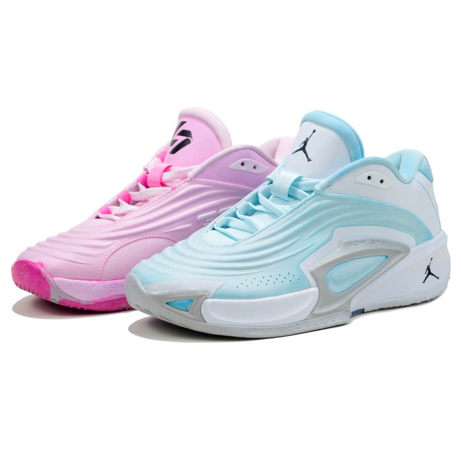 Jordan Jordan Luka 3 PF TEAM BANK Abrasion Resistant Low top Basketball Shoes Men's Blue Pink