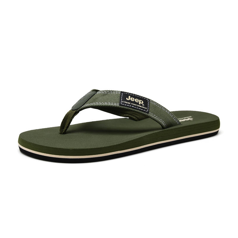 Jeep Jeep Plastic Sole Flip Flops Men's Green