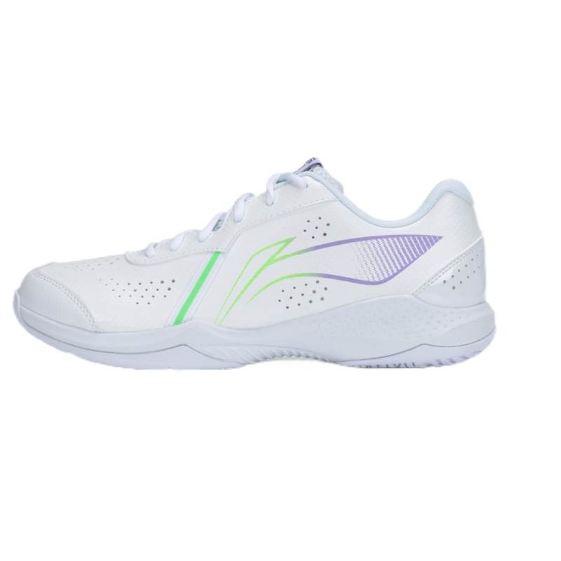 Li-Ning Li Ning Badminton Collection Cushioning Slip Resistant Breathable Low top Badminton Shoes Unisex White